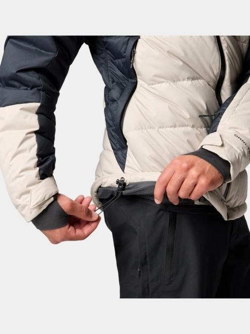 Columbia Roaring Fork II Down Jacket férfi steppelt síkabát homok színben 9