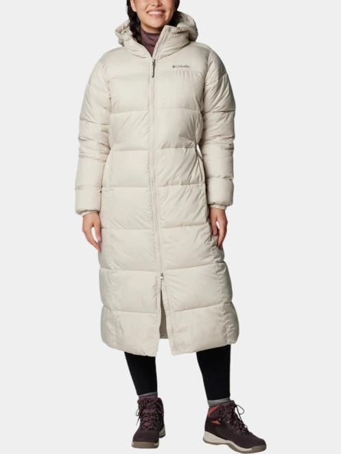 Columbia Puffect II Long Jacket női télikabát homok színben 2