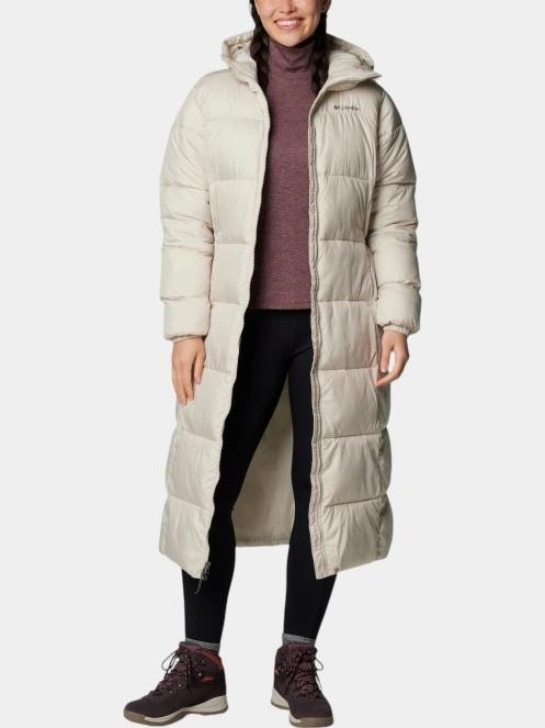 Columbia Puffect II Long Jacket női télikabát homok színben 5
