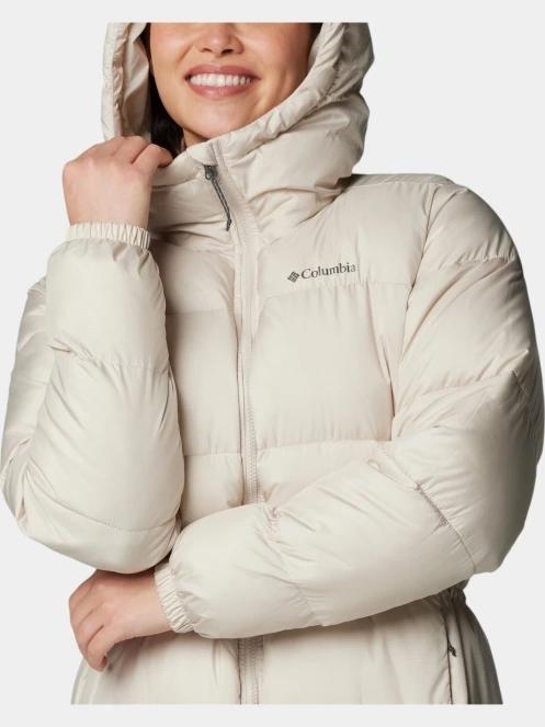 Columbia Puffect II Long Jacket női télikabát homok színben 7