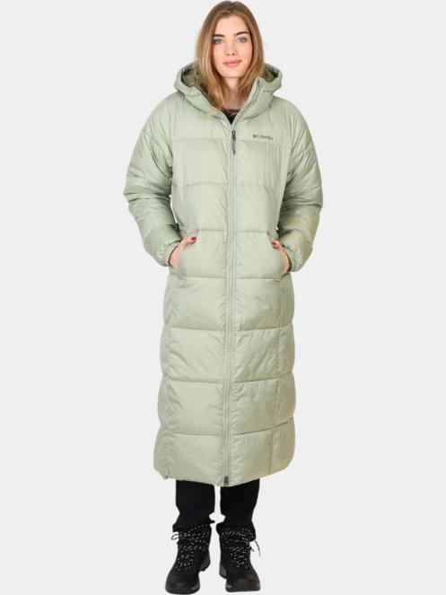 Columbia Puffect II Long Jacket női télikabát zöld színben 2