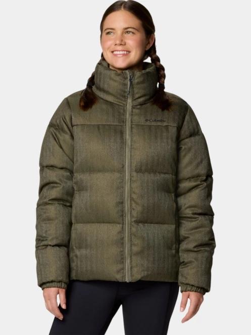 Columbia Puffect Herringbone Jacket női télikabát zöld színben 2