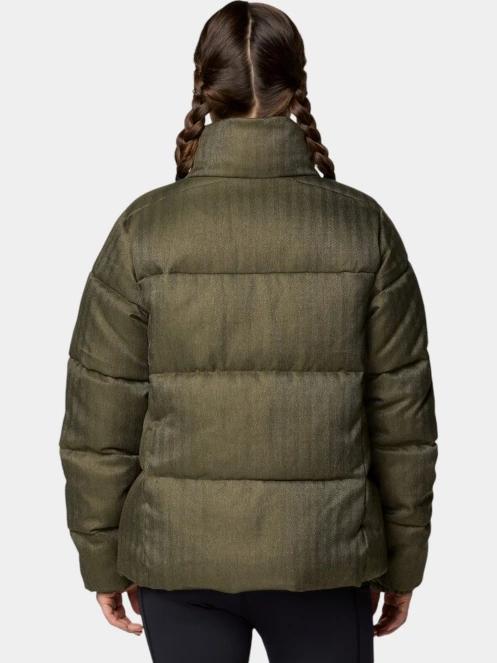 Columbia Puffect Herringbone Jacket női télikabát zöld színben 4