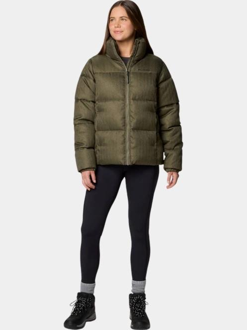 Columbia Puffect Herringbone Jacket női télikabát zöld színben 5
