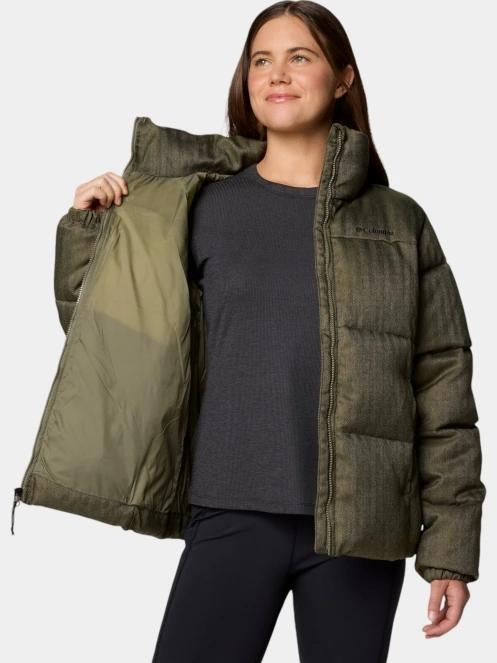 Columbia Puffect Herringbone Jacket női télikabát zöld színben 6