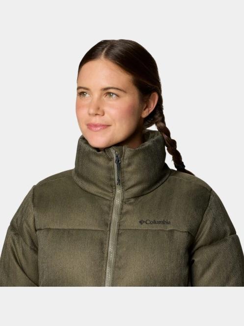 Columbia Puffect Herringbone Jacket női télikabát zöld színben 7