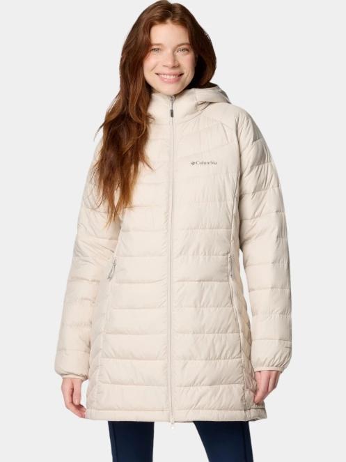 Columbia Powder Lite II Mid Jacket női steppelt átmeneti kabát homok színben 2