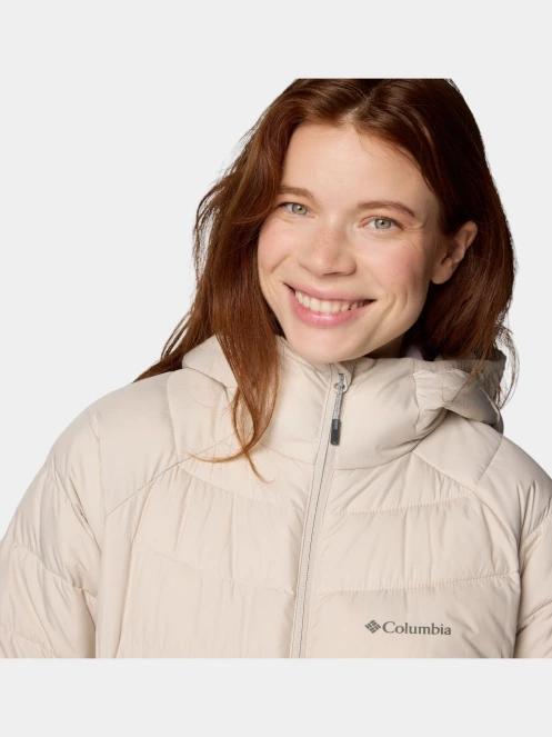Columbia Powder Lite II Mid Jacket női steppelt átmeneti kabát homok színben 7