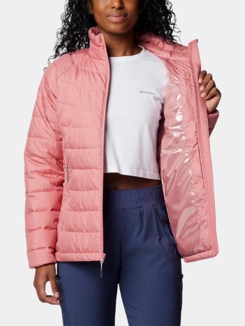 Columbia Powder Lite II Full Zip Jacket női átmeneti kabát rózsaszín színben 6