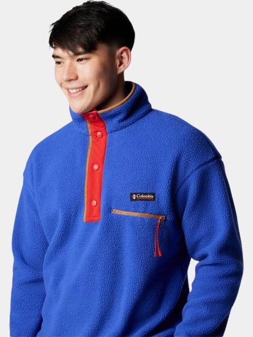 Columbia Helvetia II Half Snap Fleece férfi polár pulóver kék színben 6