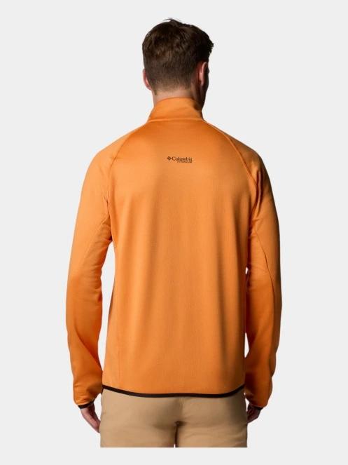 Columbia Triple Canyon Grid Fleece FZ II férfi polár pulóver narancssárga színben 4