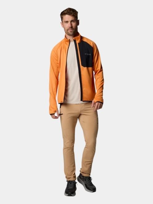 Columbia Triple Canyon Grid Fleece FZ II férfi polár pulóver narancssárga színben 5