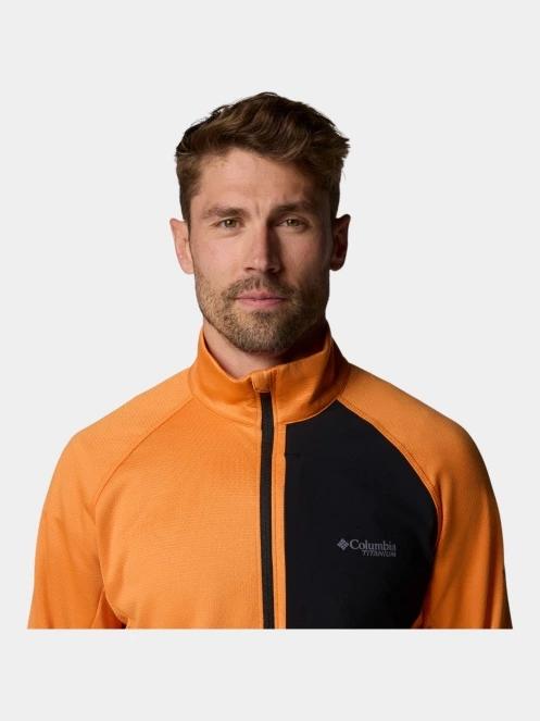 Columbia Triple Canyon Grid Fleece FZ II férfi polár pulóver narancssárga színben 6
