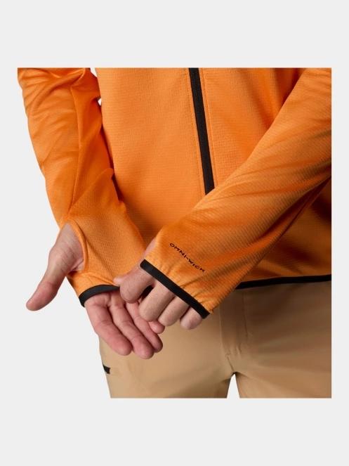 Columbia Triple Canyon Grid Fleece FZ II férfi polár pulóver narancssárga színben 8