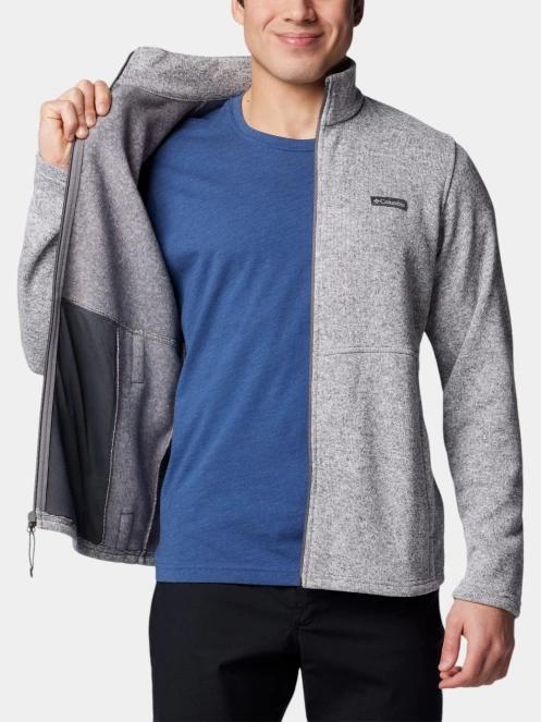 Columbia Alto Pass Full Zip Fleece férfi polár pulóver szürke színben 6