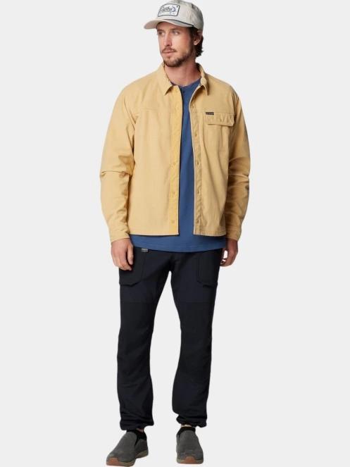 Columbia Flare Gun Corduroy Shirt férfi hosszú ujjú ing sárga színben 5