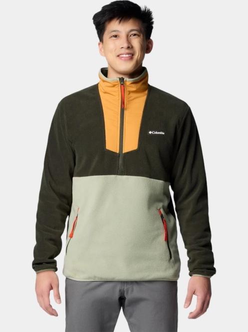 Columbia Sequoia Grove Half Zip Fleece férfi polár pulóver zöld színben 2