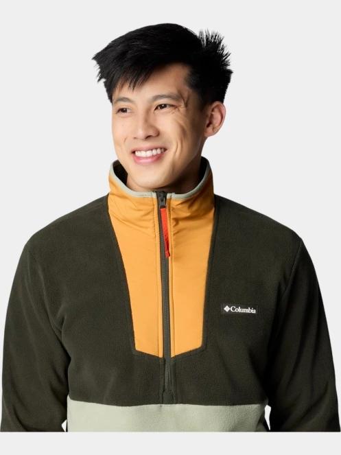 Columbia Sequoia Grove Half Zip Fleece férfi polár pulóver zöld színben 6