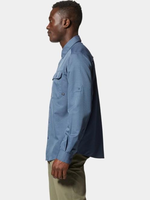 Mountain Hardwear Canyon Long Sleeve Shirt férfi túraing kék színben 3