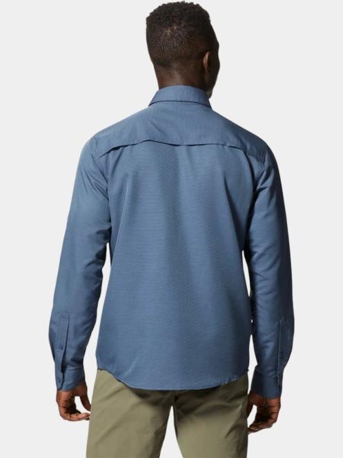 Mountain Hardwear Canyon Long Sleeve Shirt férfi túraing kék színben 4