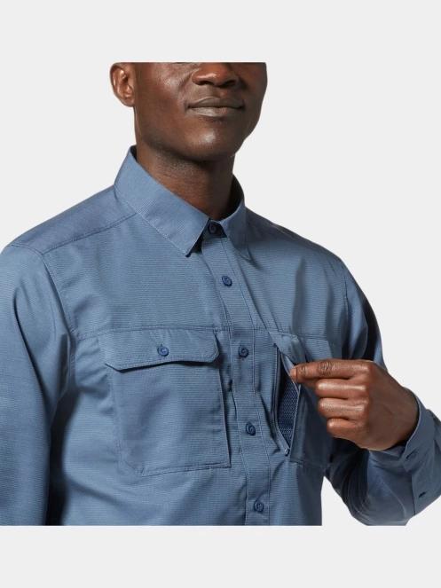 Mountain Hardwear Canyon Long Sleeve Shirt férfi túraing kék színben 6
