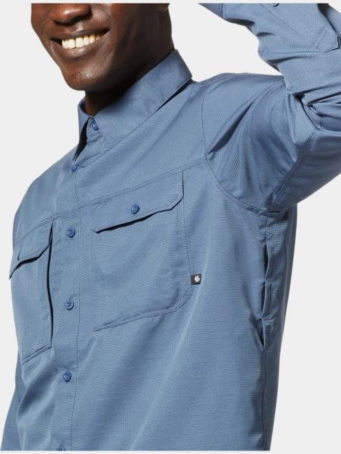 Mountain Hardwear Canyon Long Sleeve Shirt férfi túraing kék színben 7