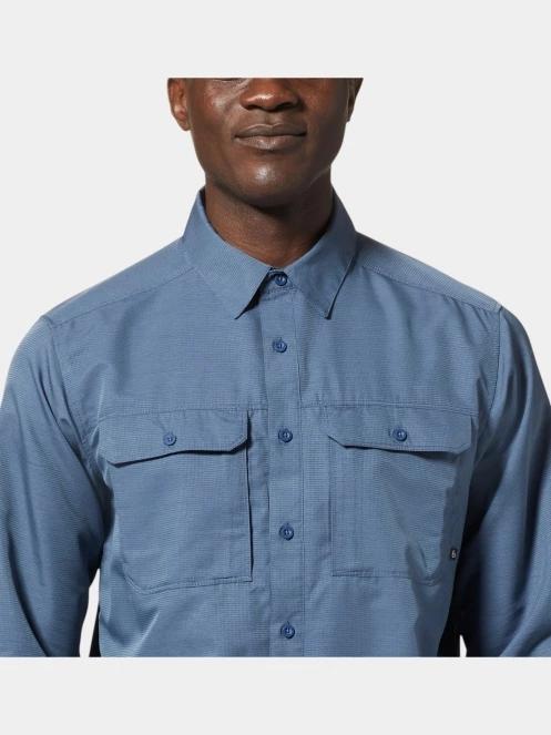 Mountain Hardwear Canyon Long Sleeve Shirt férfi túraing kék színben 8