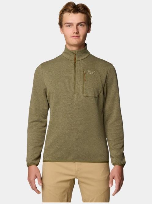 Mountain Hardwear Route Out 1/2 Zip férfi pulóver zöld színben 2