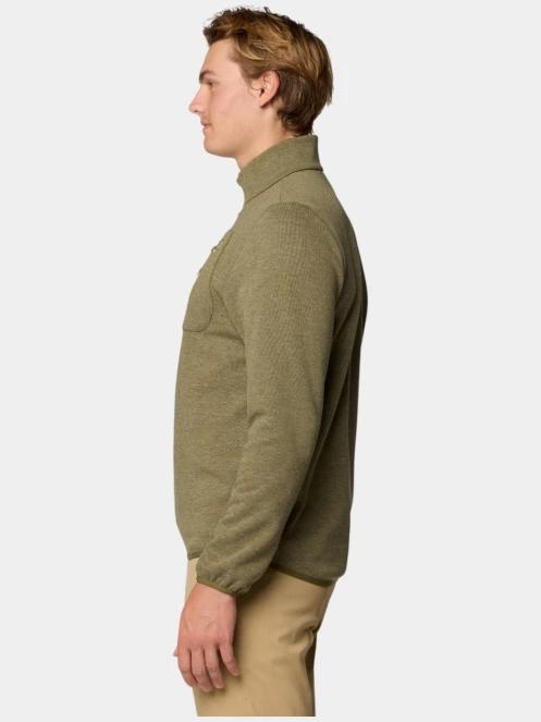 Mountain Hardwear Route Out 1/2 Zip férfi pulóver zöld színben 3