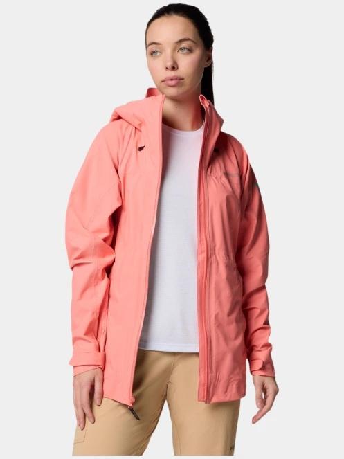 Columbia Northwest Explorer 3L Shell női esőkabát piros színben 3