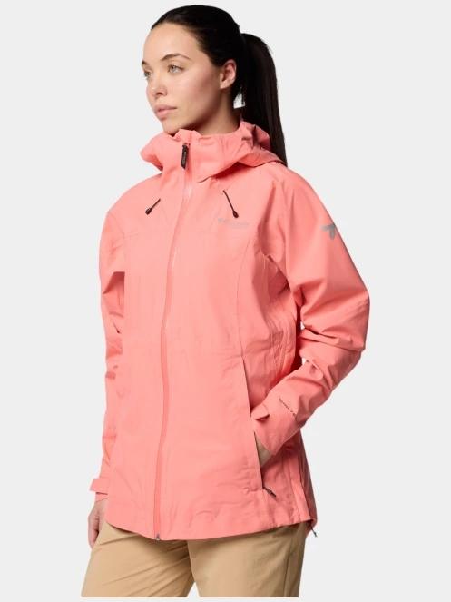 Columbia Northwest Explorer 3L Shell női esőkabát piros színben 4