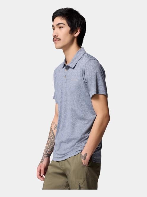 Columbia Tech Trail Utility Polo férfi galléros póló kék színben 3