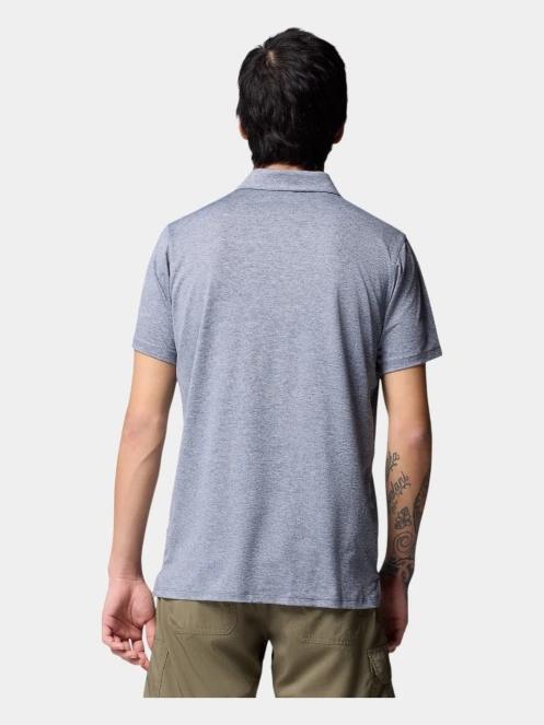 Columbia Tech Trail Utility Polo férfi galléros póló kék színben 4