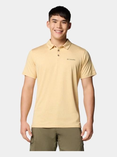 Columbia Tech Trail Utility Polo férfi galléros póló sárga színben 2