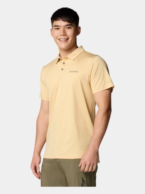 Columbia Tech Trail Utility Polo férfi galléros póló sárga színben 3