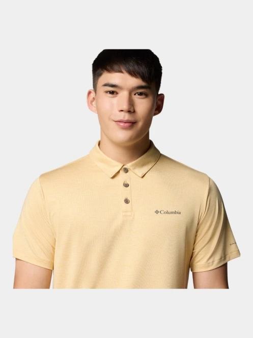 Columbia Tech Trail Utility Polo férfi galléros póló sárga színben 6