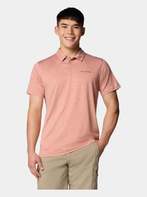Columbia Tech Trail Utility Polo férfi galléros póló piros színben 2