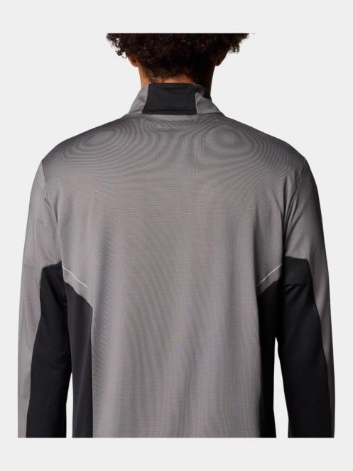 Columbia Three Pitch Half Zip férfi hosszú ujjú sport póló szürke színben 7