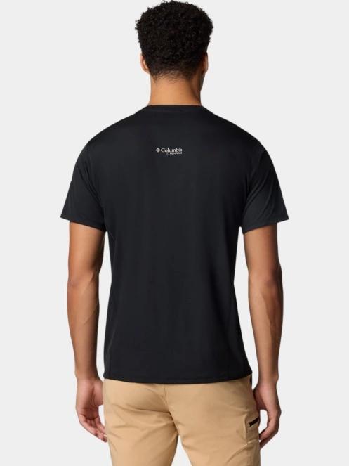 Columbia Cirque River Pro Short Sleeve Crew férfi rövid ujjú sport póló fekete színben 4