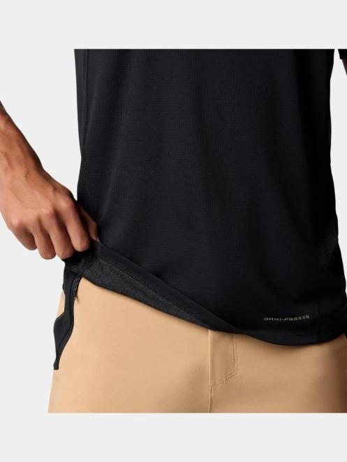 Columbia Cirque River Pro Short Sleeve Crew férfi rövid ujjú sport póló fekete színben 9