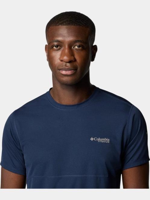 Columbia Cirque River Pro Short Sleeve Crew férfi rövid ujjú sport póló kék színben 5