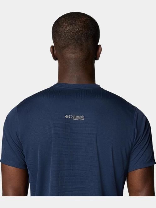 Columbia Cirque River Pro Short Sleeve Crew férfi rövid ujjú sport póló kék színben 6