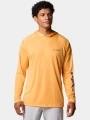 Columbia Terminal Tackle Hoodie férfi hosszú ujjú sport póló narancssárga színben 1