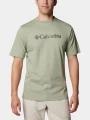 Columbia Csc Basic Logo Short Sleeve Shirt férfi rövid ujjú póló zöld színben 1