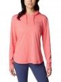 Columbia Sun Trek Hooded Pullover női kapucnis pulóver piros színben 1