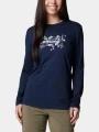 Columbia Hidden Haven Long Sleeve Tee női hosszú ujjú póló kék színben 1