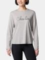 Columbia Columbia Trek Relaxed Long Sleeve Tee női hosszú ujjú póló szürke színben 1
