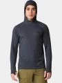 Mountain Hardwear Crater Lake Hoody férfi hosszú ujjú sport póló fekete színben 1