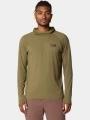 Mountain Hardwear Crater Lake Hoody férfi hosszú ujjú sport póló zöld színben 1