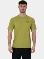 Mountain Hardwear Crater Lake Short Sleeve férfi rövid ujjú sport póló zöld színben 1
